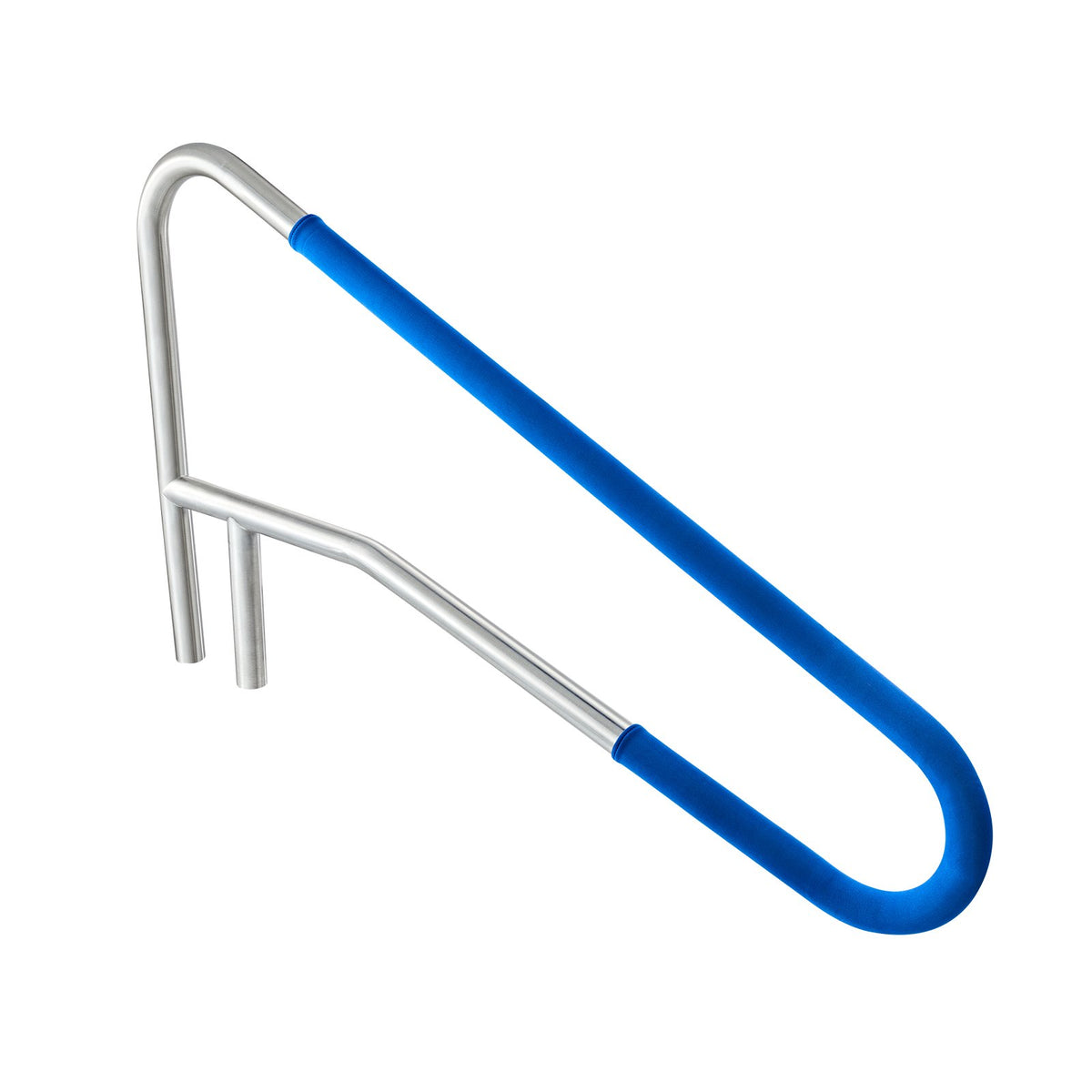 VEVOR Pool Handrails 137.1 × 81.3 cm, Reinforced 304 Stainless Steel Pool Handrails with 100 kg Load Capacity, Removable Non-Slip Handle Cover, for In-Ground or Above-Ground Installation, Suitable for Pool Edges and Water Parks
