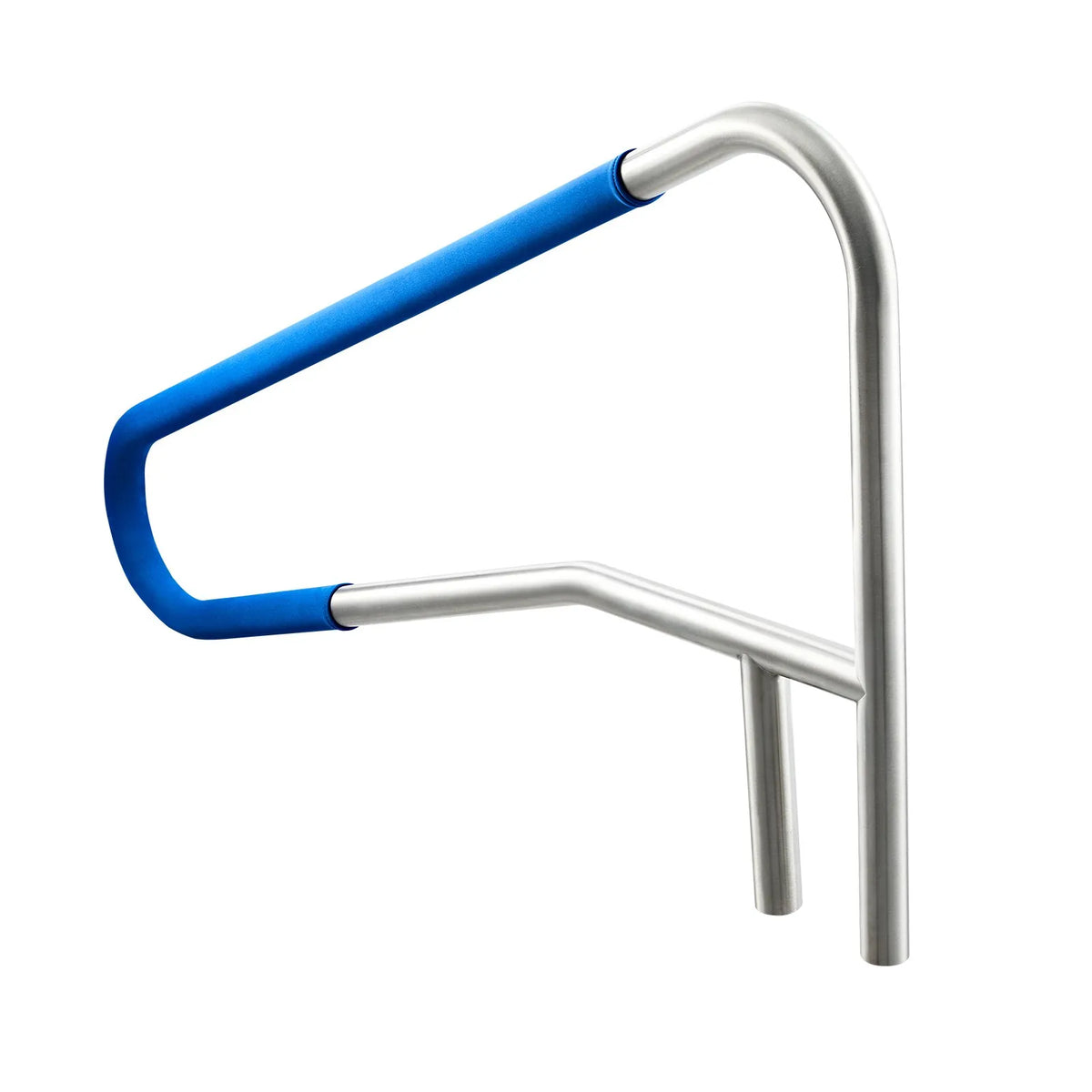 VEVOR Pool Handrails 137.1 × 81.3 cm, Reinforced 304 Stainless Steel Pool Handrails with 100 kg Load Capacity, Removable Non-Slip Handle Cover, for In-Ground or Above-Ground Installation, Suitable for Pool Edges and Water Parks