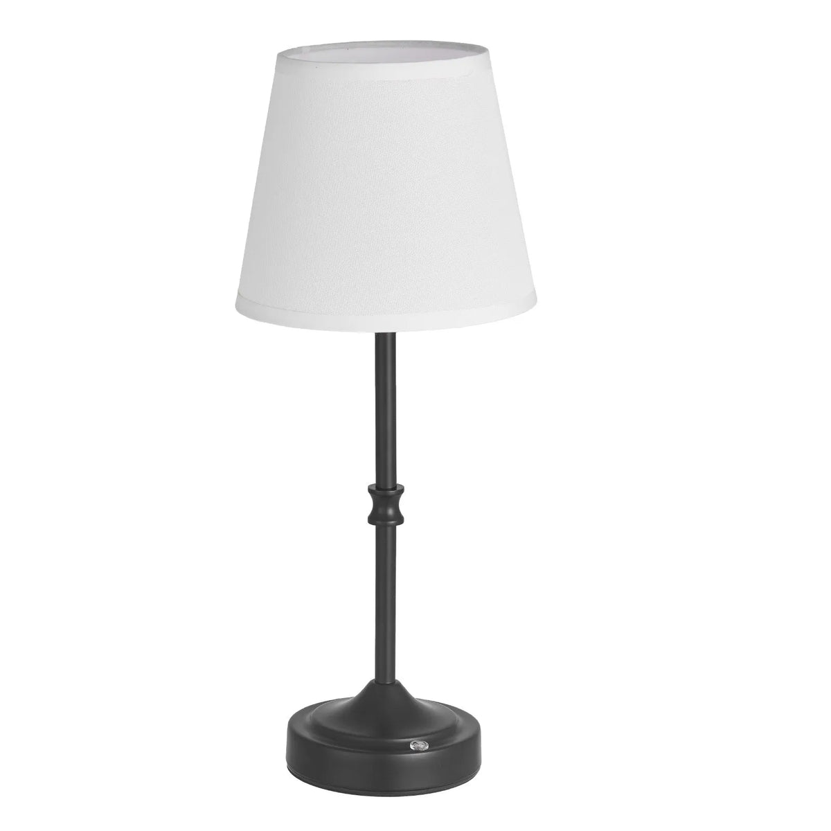 VEVOR bezvadu galda lampa 2 gab., ar iebūvētu 5200 mAh akumulatoru, 3 spilgtuma līmeņi, auduma abažūrs, 2700–3000 K krāsu temperatūra, galda lampa restorānam, guļamistabai un bāram, melna - ZEMLETES.LV