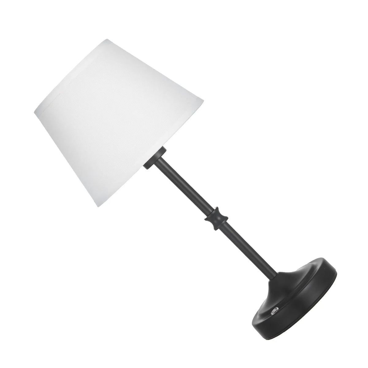 VEVOR bezvadu galda lampa 2 gab., ar iebūvētu 5200 mAh akumulatoru, 3 spilgtuma līmeņi, auduma abažūrs, 2700–3000 K krāsu temperatūra, galda lampa restorānam, guļamistabai un bāram, melna - ZEMLETES.LV