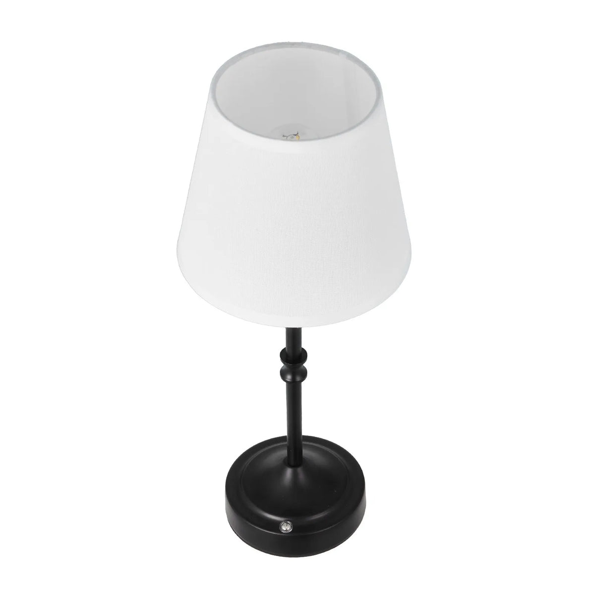 VEVOR bezvadu galda lampa 2 gab., ar iebūvētu 5200 mAh akumulatoru, 3 spilgtuma līmeņi, auduma abažūrs, 2700–3000 K krāsu temperatūra, galda lampa restorānam, guļamistabai un bāram, melna - ZEMLETES.LV