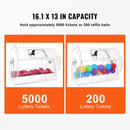 VEVOR akrila loterijas bungas, ietilpība līdz 5000 biļetēm vai 200 loterijas bumbiņām, profesionāls izlozes grozs ar 2 atslēgām, caurspīdīga izlozes bungas loterijām un bingo spēlēm