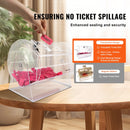 VEVOR akrila loterijas bungas, ietilpība līdz 10000 biļetēm vai 300 loterijas bumbiņām, profesionāls izlozes grozs ar 2 atslēgām, caurspīdīga izlozes bungas loterijām un bingo spēlēm