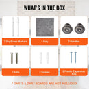 VEVOR šautriņu skapītis no masīvkoka, oficiāla izmēra slēpjams šautriņu skapīša komplekts ar punktu tablo un piederumiem, viegla montāža, piemērots Cricket spēlēm (šautriņu dēlis nav iekļauts)