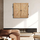 VEVOR šautriņu skapītis no masīvkoka, oficiāla izmēra slēpjams šautriņu skapīša komplekts ar punktu tablo un piederumiem, viegla montāža, piemērots Cricket spēlēm (šautriņu dēlis nav iekļauts)