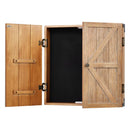 VEVOR šautriņu skapītis no masīvkoka, oficiāla izmēra slēpjams šautriņu skapīša komplekts ar punktu tablo un piederumiem, viegla montāža, piemērots Cricket spēlēm (šautriņu dēlis nav iekļauts)