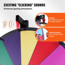 VEVOR Laimes rats 91,4 cm ar 18 sektoriem, dzēšama virsma un 2 marķieri, galda vai grīdas statīvs, piemērots ballītēm, pasākumiem, izstādēm un gadatirgiem