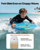 VEVOR bodyboards 1055 mm, EPS putu kodols, ar plaukstas siksnu, UV izturīgs, iesācējiem un jauniešiem līdz 82 kg - ZEMLETES.LV