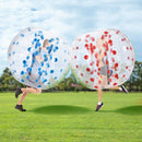 VEVOR piepūšamās bumper bumbas 2 gab., 1,5 m sumo zorb bumbas pusaudžiem un pieaugušajiem, 0,8 mm PVC cilvēka kāmja burbuļbumbas āra komandu spēlēm dārzā, pagalmā un parkā