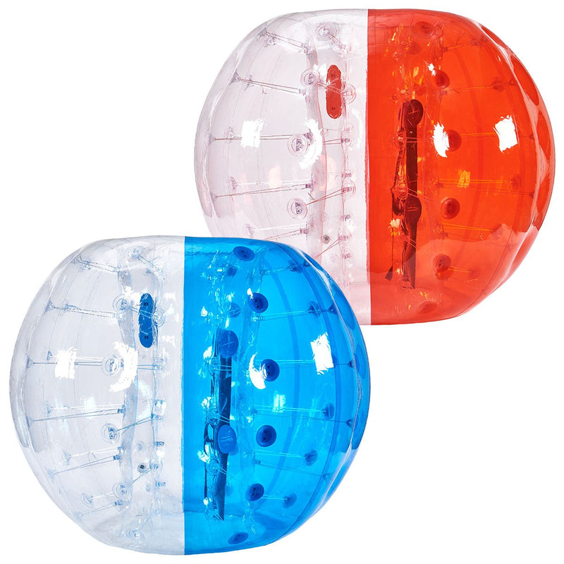 VEVOR piepūšamās bumper bumbas 2 gab., 1,5 m sumo zorb bumbas pusaudžiem un pieaugušajiem, 0,8 mm PVC cilvēka kāmja burbuļbumbas āra komandu spēlēm dārzā, pagalmā un parkā