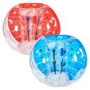 VEVOR piepūšamās bumper bumbas 2 gab., 1,5 m sumo zorb bumbas pusaudžiem un pieaugušajiem, 0,8 mm PVC cilvēka kāmja burbuļbumbas āra komandu spēlēm dārzā, pagalmā un parkā