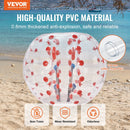 VEVOR piepūšamā bumper bumba 1 gab., 1,5 m sumo zorb bumba pusaudžiem un pieaugušajiem, 0,8 mm PVC cilvēka kāmja burbuļbumba āra komandu spēlēm dārzā, pagalmā un parkā