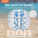 VEVOR piepūšamā bumper bumba 1 gab., 1,5 m sumo zorb bumba pusaudžiem un pieaugušajiem, 0,8 mm PVC cilvēka kāmja burbuļbumba āra komandu spēlēm dārzā, pagalmā un parkā