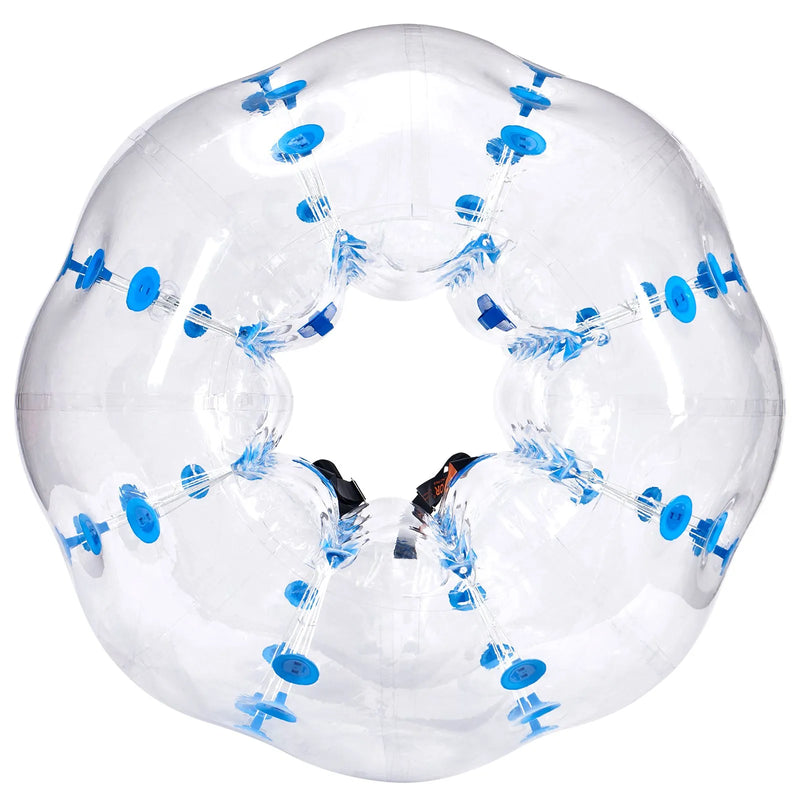 VEVOR piepūšamā bumper bumba 1 gab., 1,5 m sumo zorb bumba pusaudžiem un pieaugušajiem, 0,8 mm PVC cilvēka kāmja burbuļbumba āra komandu spēlēm dārzā, pagalmā un parkā