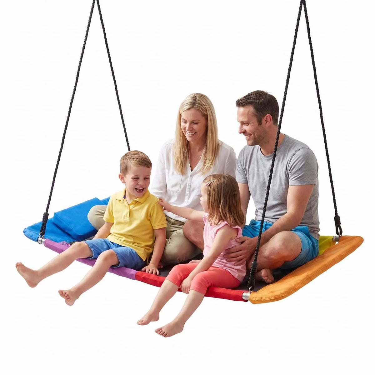 VEVOR 149 cm platvormkiik lastele ja täiskasvanutele, kandevõimega 317 kg, 900D Oxford-kangast istmega, reguleeritavate köitega ja ümarate servadega