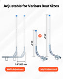 VEVOR laivu piekabes vadotnes 775–1205 mm regulējams augstums, 2 gab., augstas izturības tērauda vadotnes ar PVC pārklājumu, piemērotas ūdensslēpošanas laivām, kompaktām makšķerēšanas laivām un mazām burulaivām - ZEMLETES.LV