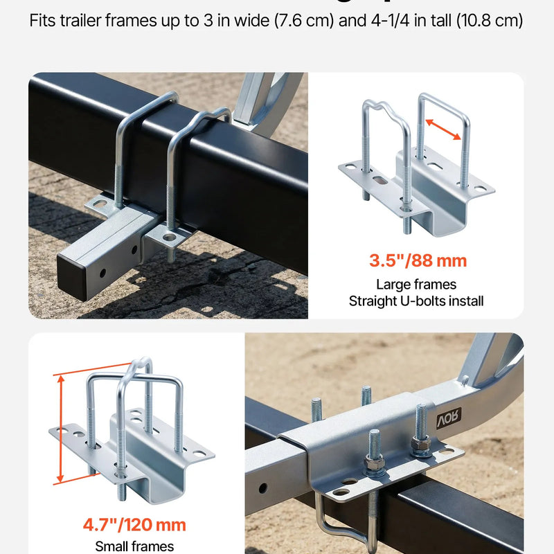 VEVOR laivu piekabes vadotnes 775–1205 mm regulējams augstums, 2 gab., augstas izturības tērauda vadotnes ar PVC pārklājumu, piemērotas ūdensslēpošanas laivām, kompaktām makšķerēšanas laivām un mazām burulaivām - ZEMLETES.LV