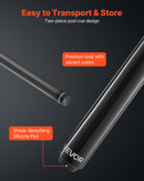 VEVOR viengabala break/jump biljarda kija 1473,2 mm, 554 g smaga kija ar oglekļa šķiedras kātu un kļavas roktura daļu, jaudīgiem sitieniem un lēciena sitieniem, piemērota pieaugušajiem mājai un birojam