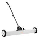 VEVOR magnētiskais savācējs ar riteņiem 914 mm, 25 kg celtspēja, ar teleskopisku magnētisko pacēlāju naglu un skrūvju savākšanai darbnīcā, garāžā un pagalmā