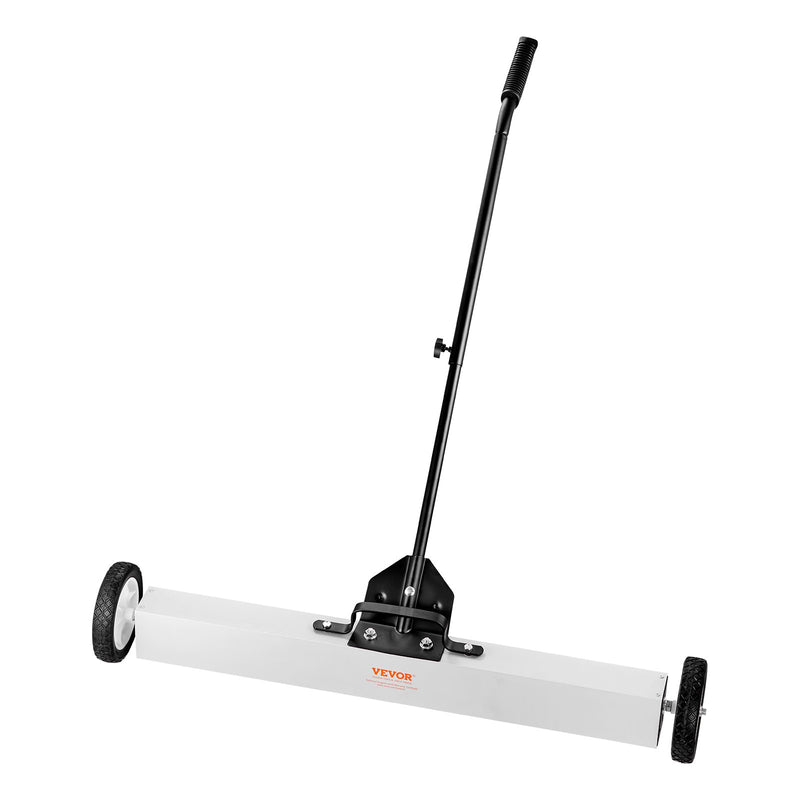 VEVOR magnētiskais savācējs ar riteņiem 914 mm, 25 kg celtspēja, ar teleskopisku magnētisko pacēlāju naglu un skrūvju savākšanai darbnīcā, garāžā un pagalmā