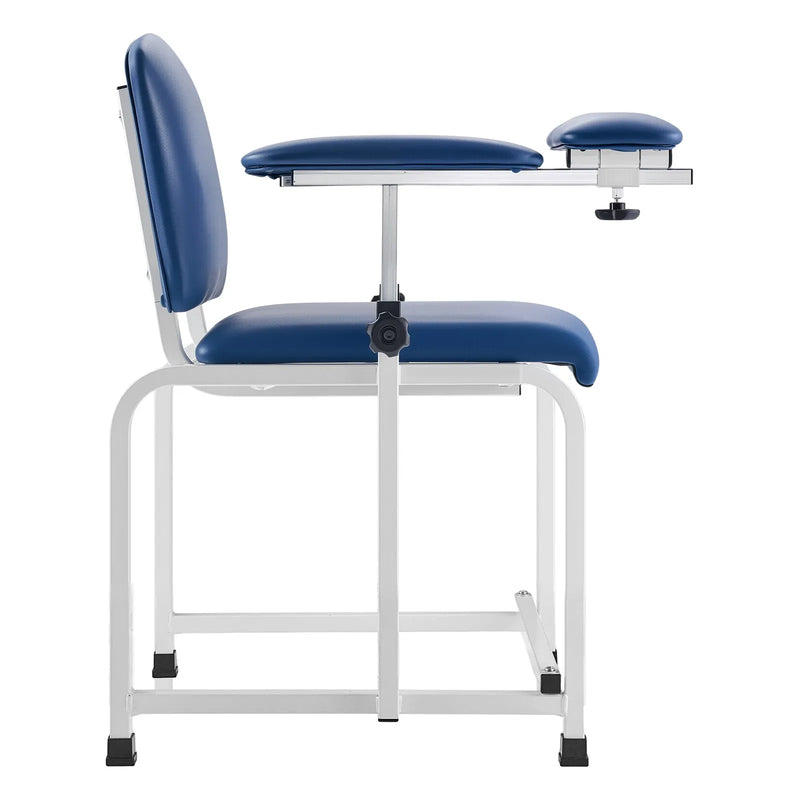 VEVOR asins paraugu ņemšanas krēsls, medicīniskais flebotomijas krēsls ar regulējamiem roku balstiem un nolokāmu roku balstu, nestspēja līdz 181 kg, mīksts PVC ādas sēdeklis slimnīcām, laboratorijām un klīnikām