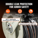 VEVOR degvielas šļūtenes spole 19,05 mm × 20,12 m ar automātisku degvielas pistoli, izvelkama dīzeļdegvielas šļūtene no NBR gumijas, oglekļa tērauda konstrukcija, darba spiediens 20,68 bar, piemērota lidaparātiem, kuģiem, transportlīdzekļiem un cisternām