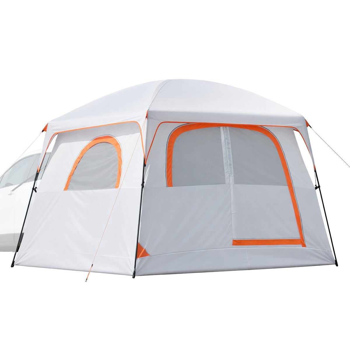 VEVOR SUV telts 6 personām 3,05 × 2,74 m, 3 sezonu bagāžnieka telts ar ventilējamām durvīm un sieta logiem, PU2000 mm ūdensizturība, divējāda lietošana, piemērota kempingam un pārgājieniem - ZEMLETES.LV