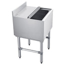 VEVOR komerciālais ledus konteiners 46,7 l, nerūsējošā tērauda ledus kaste 455 × 455 × 850 mm ar bīdāmu vāku un pudeļu turētājiem, kokteiļu stacija bāram, restorānam un krogam, NSF sertificēts - ZEMLETES.LV