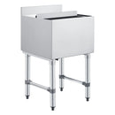 VEVOR komerciālais ledus konteiners 46,7 l, nerūsējošā tērauda ledus kaste 455 × 455 × 850 mm ar bīdāmu vāku un pudeļu turētājiem, kokteiļu stacija bāram, restorānam un krogam, NSF sertificēts - ZEMLETES.LV