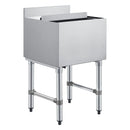 VEVOR komerciālais ledus konteiners 46,7 l, nerūsējošā tērauda ledus kaste 455 × 455 × 850 mm ar bīdāmu vāku un pudeļu turētājiem, kokteiļu stacija bāram, restorānam un krogam, NSF sertificēts - ZEMLETES.LV