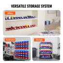 VEVOR plastmasas uzglabāšanas kastes 127 x 102 x 76 mm, piekarināmas un sakraujamas organizēšanas kastes, smagās klases uzglabāšanas konteineri skapim, virtuvei, birojam vai pieliekamajam, 24 gab., zila/sarkana - ZEMLETES.LV