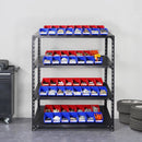 VEVOR plastmasas uzglabāšanas kastes 127 x 102 x 76 mm, piekarināmas un sakraujamas organizēšanas kastes, smagās klases uzglabāšanas konteineri skapim, virtuvei, birojam vai pieliekamajam, 24 gab., zila/sarkana - ZEMLETES.LV