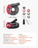 VEVOR slīpēšanas putekļu pārsegs leņķa slīpmašīnai, universāls 10,2–12,7 cm, virsmas slīpmašīnas putekļu pārsegs ar 6 stiprinājuma paplāksnēm, savienojams ar putekļsūcēju, piemērots koka, betona, sienu un akmens slīpēšanai
