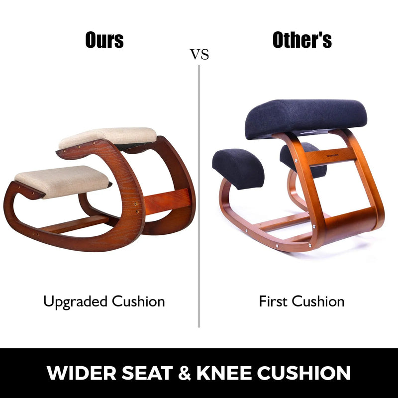 VEVOR ergonomiskais ceļgalu krēsls ar 99,8 kg kravnesību, ceļgalu stājas krēsls ar gurnu spilvenu, ergonomisks krēsls pareizas stājas veicināšanai mājas birojam un darbam pie datora