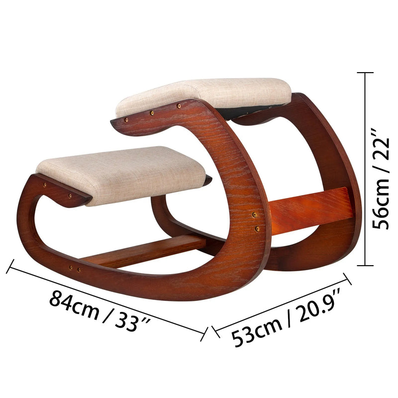 VEVOR ergonomiskais ceļgalu krēsls ar 99,8 kg kravnesību, ceļgalu stājas krēsls ar gurnu spilvenu, ergonomisks krēsls pareizas stājas veicināšanai mājas birojam un darbam pie datora