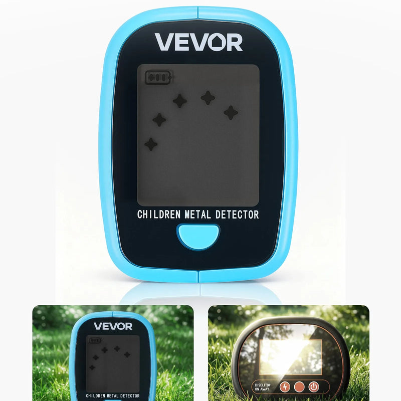 VEVOR metāla detektors ar 101,6 mm displeju, viegls, ar LCD ekrānu un 152,4 mm IP68 ūdensizturīgu meklēšanas spoli, regulējams 650–930 mm, piemērots zelta meklēšanai