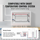 VEVOR 10 zaru starojuma apkures kolektors, 1,27 cm PEX cauruļu grīdas apkures kolektora komplekts