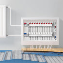 VEVOR 10 zaru starojuma apkures kolektors, 1,27 cm PEX cauruļu grīdas apkures kolektora komplekts