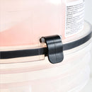VEVOR ciklona putekļu separators ar 19 l tvertni, 50,8 mm pieslēgums, 90 cm PU šļūtene, leņķa adapteris un riteņi, caurspīdīgs PP