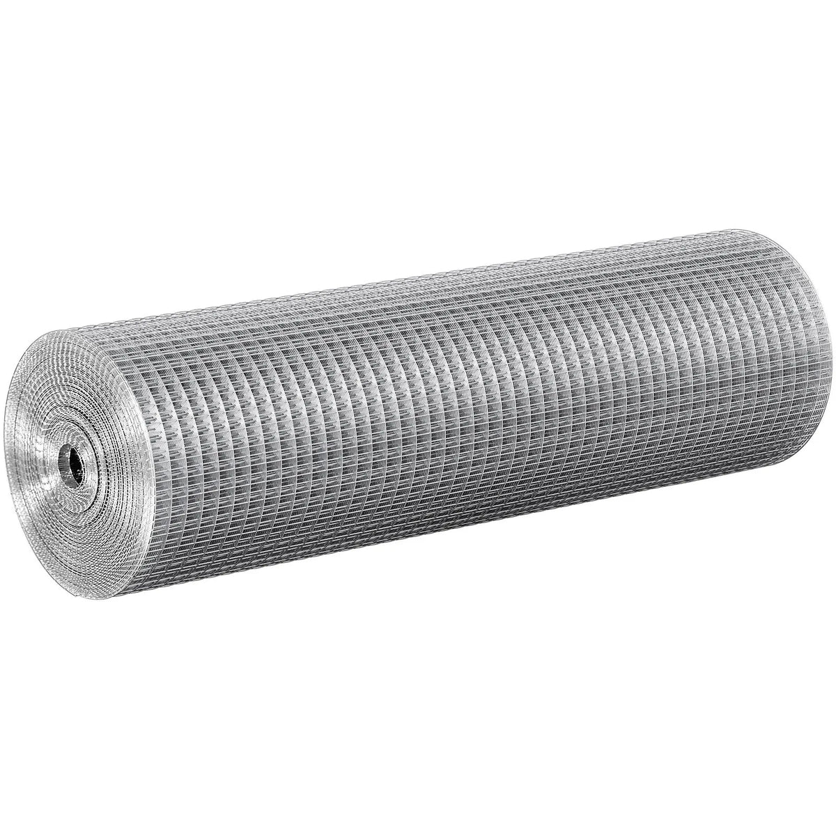 VEVOR karsti cinkots metāla siets, 12,7 mm, 610 mm × 15,24 m, 19 gauge stieple, metināts režģis vistu žogiem, būriem un dārza aizsardzībai