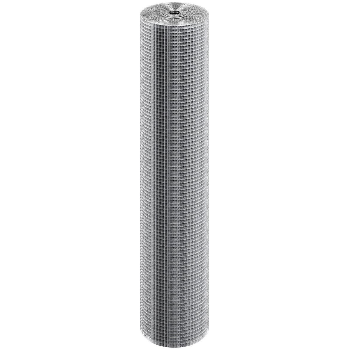 VEVOR karsti cinkots metāla siets, 12,7 mm, 1,22 × 30,48 m, 19 gauge, metināts stiepļu režģis vistu žogiem, būriem un dārza aizsardzībai