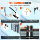 VEVOR noņemams baseina drošības žogs 1,21 × 32,91 m, bērnu drošības žogs iebūvētiem baseiniem, vienkārša pašmontāžas uzstādīšana, 340 g/m² Teslin PVC sieta audums, aizsardzībai bērniem un mājdzīvniekiem