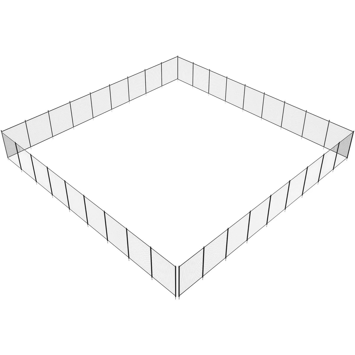 VEVOR Removable Pool Safety Fence 1.21 × 32.91 m, Child Safety Fence for In-Ground Pools, Easy DIY Installation, 340 g/m² Teslin PVC Mesh Fabric, Protection for Children and Pets
