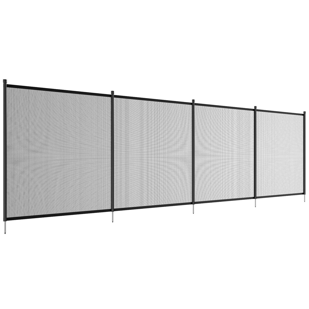 VEVOR Removable Pool Safety Fence 1.21 × 32.91 m, Child Safety Fence for In-Ground Pools, Easy DIY Installation, 340 g/m² Teslin PVC Mesh Fabric, Protection for Children and Pets