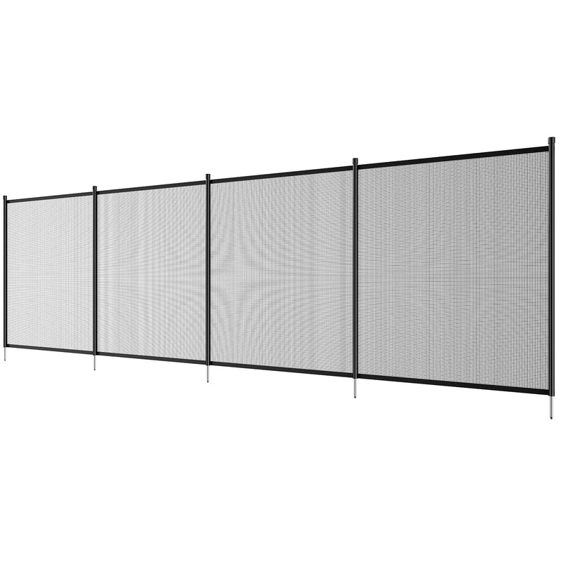 VEVOR baseina žogs 1,2 × 3,7 m, noņemams bērnu drošības žogs iebūvētiem baseiniem, viegli uzstādāms DIY peldbaseina žogs, 340 g/m² Teslin PVC sieta materiāls bērnu un mājdzīvnieku aizsardzībai