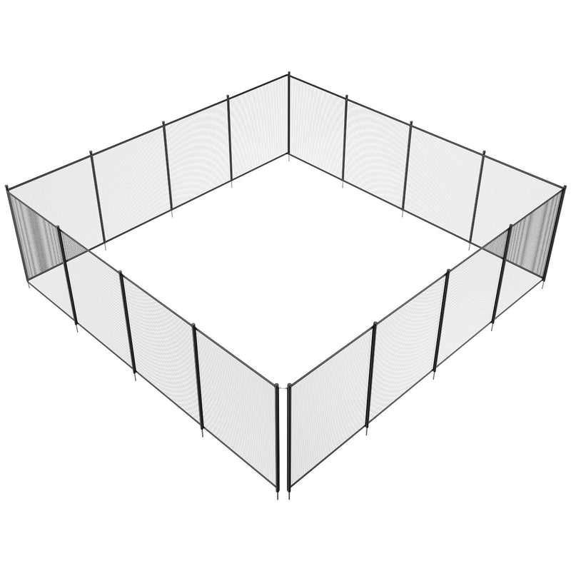 VEVOR noņemams baseina drošības žogs 1,2 × 14,6 m, āra aizsargžogs iebūvētiem baseiniem