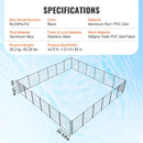 VEVOR baseina žogs 1,2 × 21,9 m, noņemams bērnu drošības žogs iebūvētiem baseiniem, viegli uzstādāms DIY peldbaseina žogs, 340 g/m² Teslin PVC sieta materiāls bērnu un mājdzīvnieku aizsardzībai