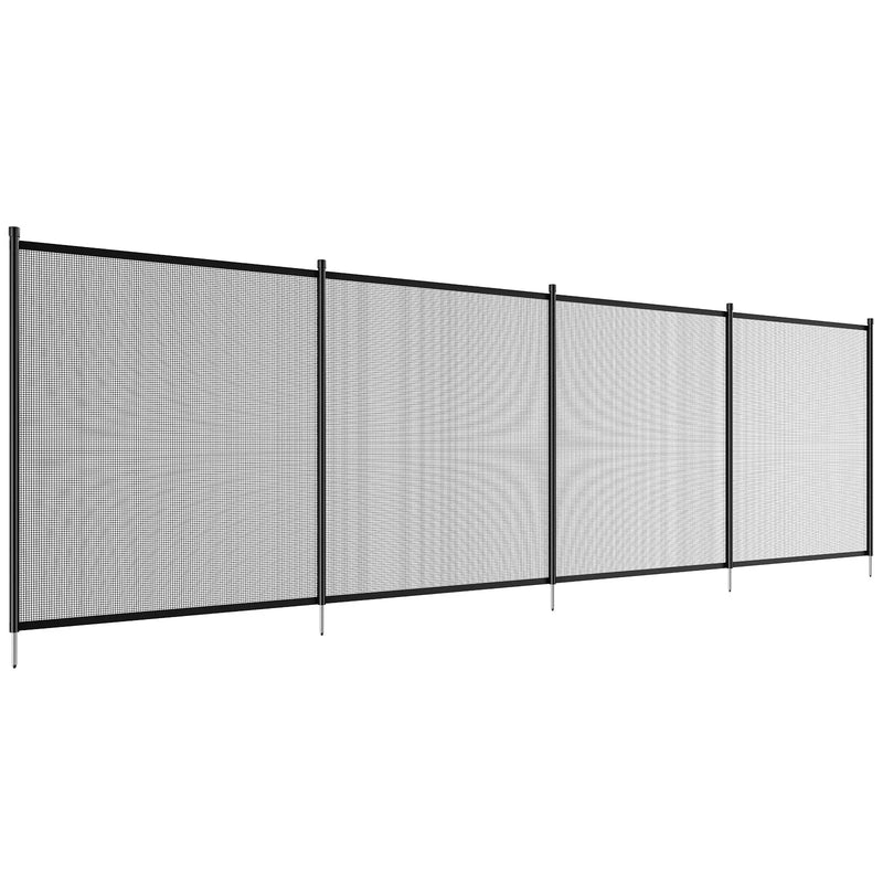 VEVOR baseina žogs 1,2 × 21,9 m, noņemams bērnu drošības žogs iebūvētiem baseiniem, viegli uzstādāms DIY peldbaseina žogs, 340 g/m² Teslin PVC sieta materiāls bērnu un mājdzīvnieku aizsardzībai