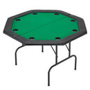 VEVOR salokāms pokera galds 8 spēlētājiem, 1220 mm kazino tipa atpūtas galds ar polsterētām malām un glāžu turētājiem, astoņstūra pārnēsājams spēļu galds ar filca pārklājumu un metāla kājām, piemērots Texas Hold’em un Blackjack spēlei - ZEMLETES.LV