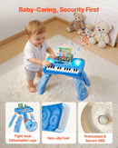 VEVOR Bērnu DJ rotaļu galds 1–3 gadiem ar 133 skaņām, ierakstīšanas funkciju un LED DJ pulti, muzikāla aktivitāšu rotaļlieta bērniem no 6 mēnešiem, dzimšanas dienas dāvana